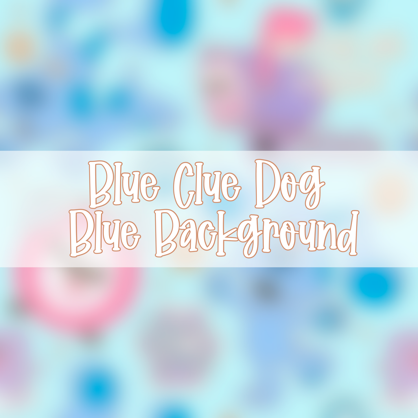 Blue Clue Dog | Blue Background