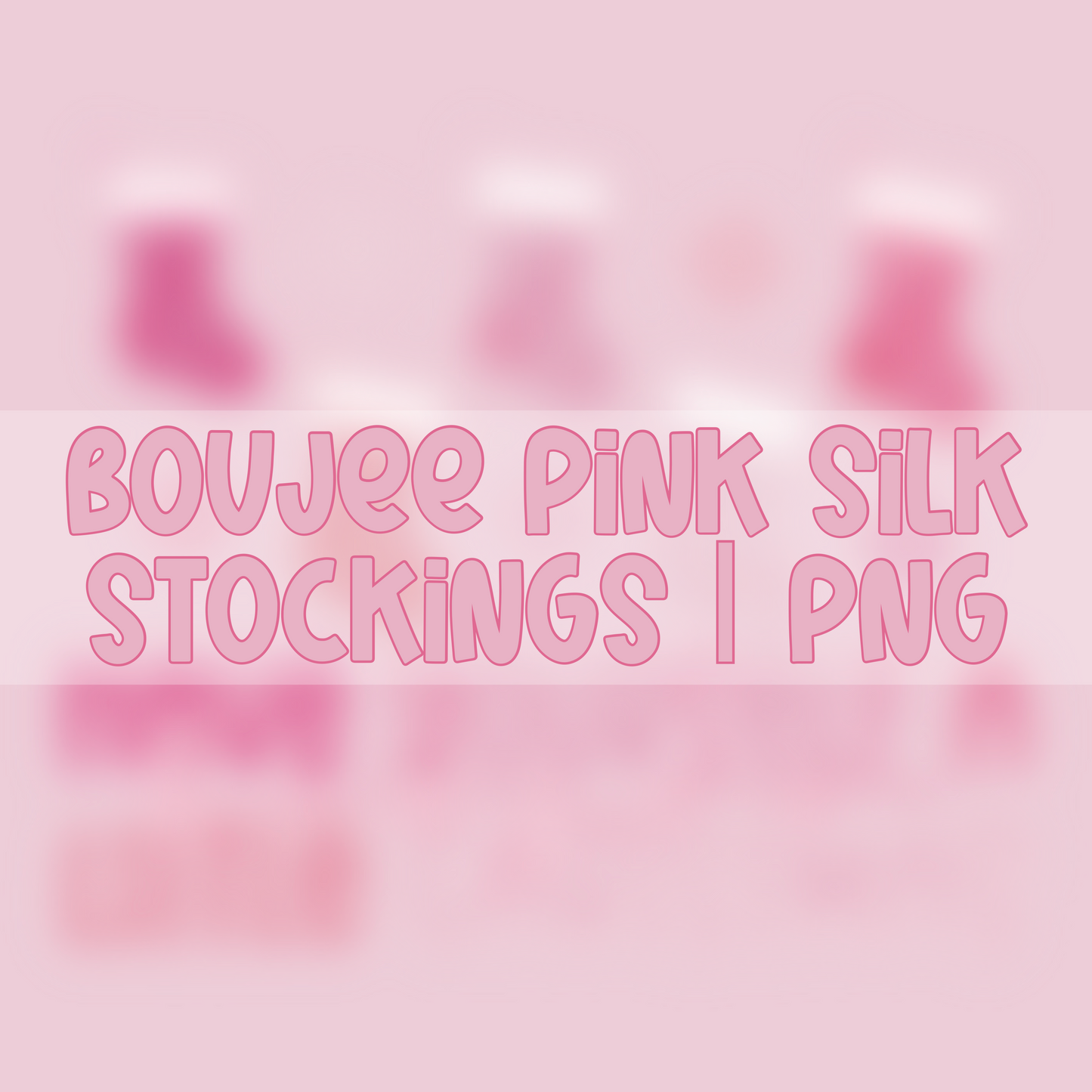 Boujee Pink Silk Stockings | PNG