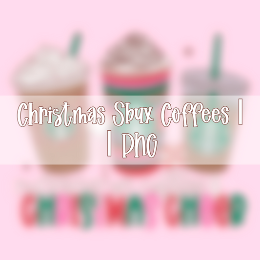 Christmas Sbux Coffees |  PNG