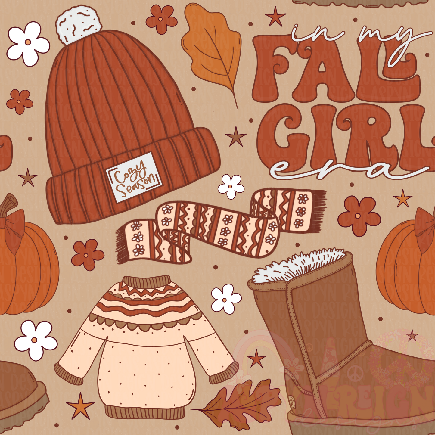 Fall Girl | Light Background