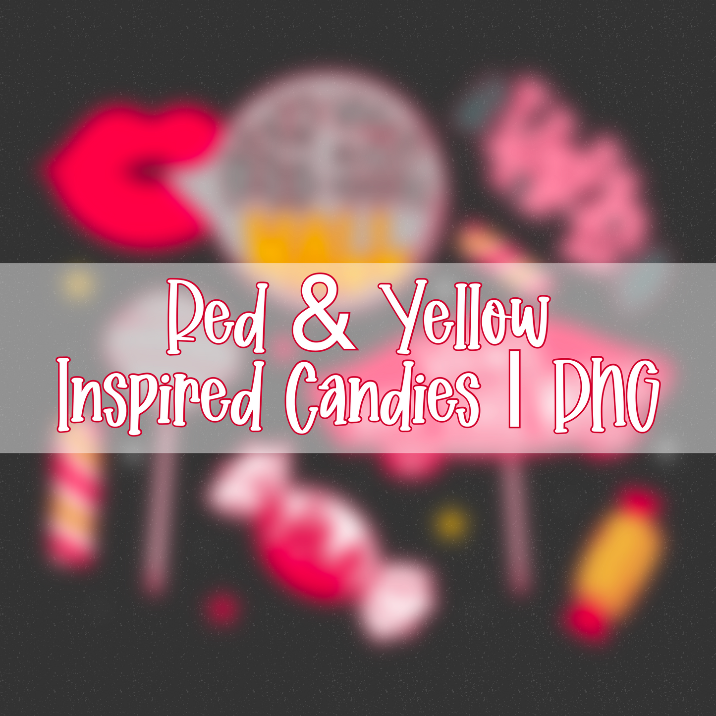 Red & Yellow Skater Inspired Candies | PNG