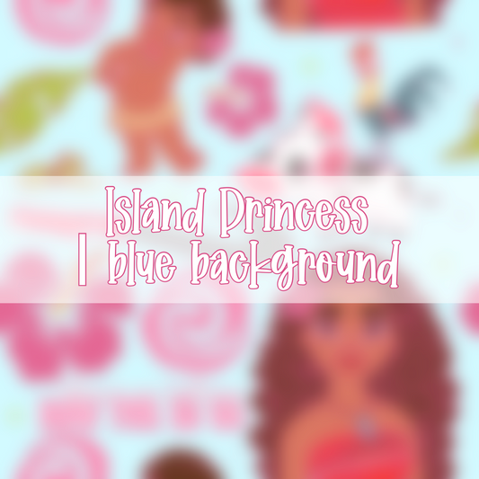 Island Princess | Blue Background