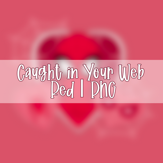 Caught in Your Web Red | PNG