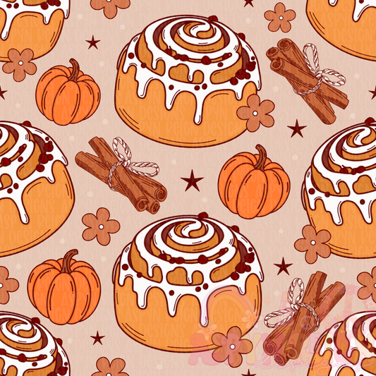 Cinnamon Rolls w Pumpkins