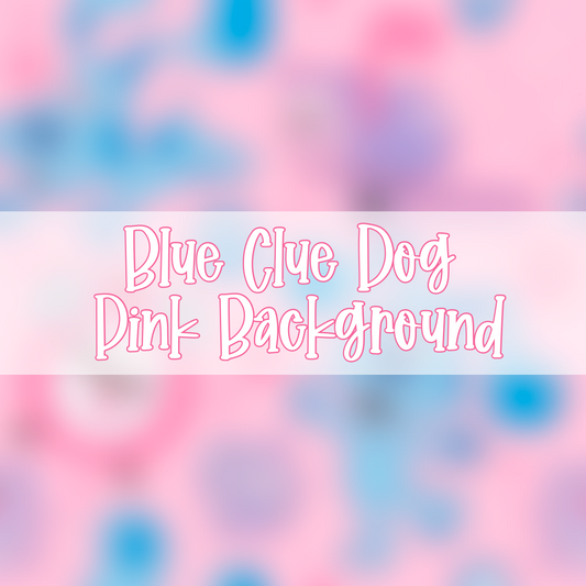 Blue Clue Dog | Pink Background