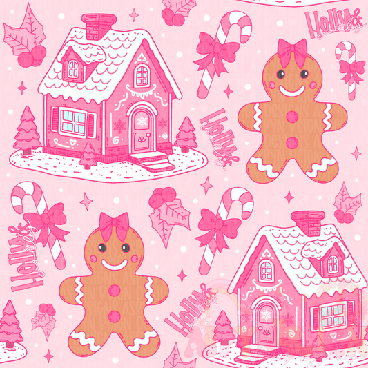 Pink Gingerbread Men