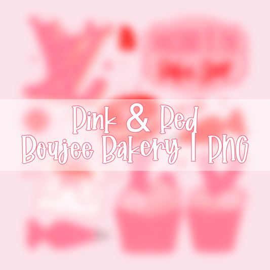 Pink & Red Boujee Bakery | PNG