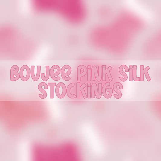 Boujee Pink Silk Stockings