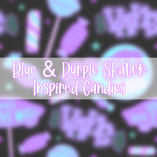 Blue & Purple Skater Inspired Candies