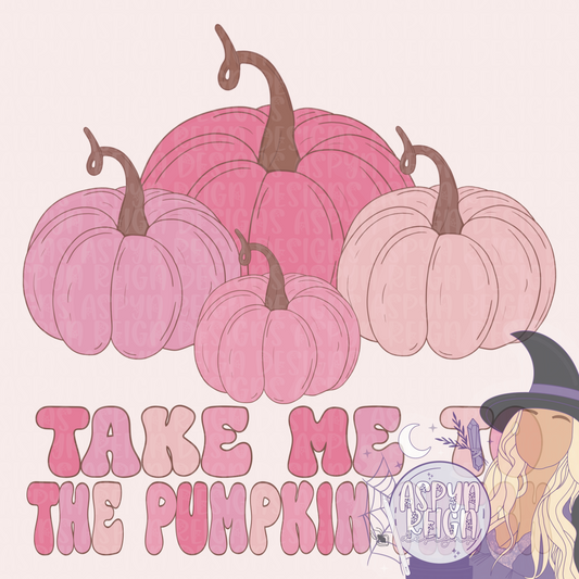 Pumpkin Patch (Pink) | PNG